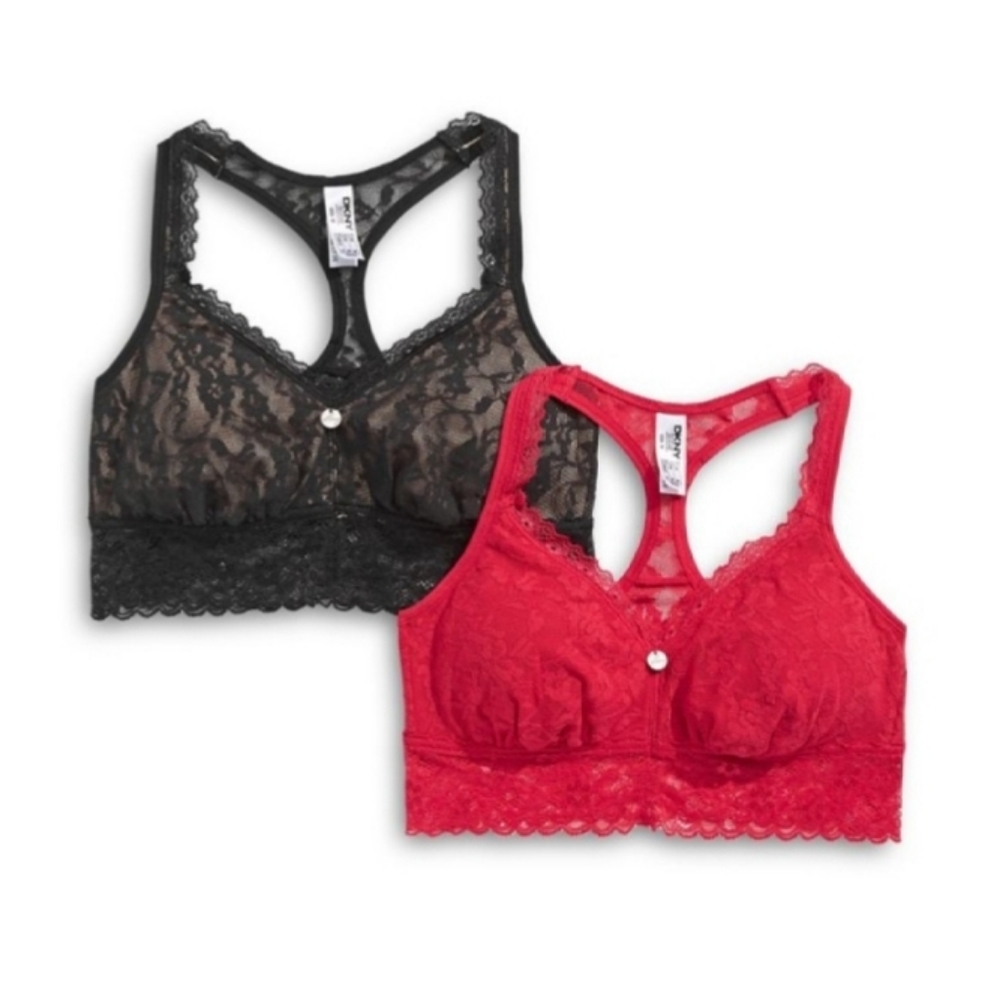 2 Pack DKNY Lace Bralettes